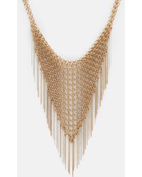 AllSaints - Lucila Two Tone Fringed Necklace - Lyst