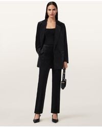 AllSaints - Aleida Velvet Pants - Lyst