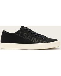 AllSaints - Biggy Low Top Canvas Trainers - Lyst
