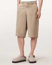 AllSaints - Jackson Relaxed Fit Cotton Shorts - Lyst