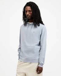 AllSaints - Brace Pullover Brushed Cotton Hoodie, - Lyst