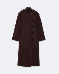 AllSaints - Ellis Toggled Wool Coat - Lyst