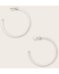 AllSaints - Toggle Large Hoop Earrings - Lyst