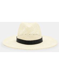 AllSaints - Suvi Straw Fedora Hat - Lyst
