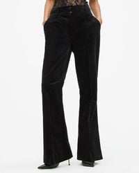 AllSaints - Sevenh High-Rise Slim Flared Trousers - Lyst