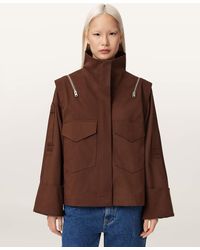 AllSaints - Leighton Cotton Utility Jacket - Lyst