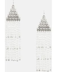 AllSaints - Sarai Studded Bead Earrings - Lyst