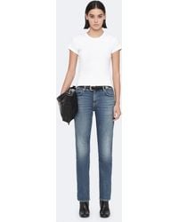 AllSaints - Stevie Slim Fit Short Sleeve T-Shirt,, Optic - Lyst