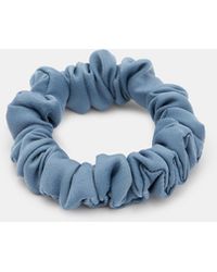 AllSaints - Blue Mini Scrunchie - Lyst