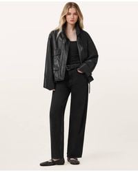AllSaints - Sadie Barrel Leg Denim Jeans - Lyst