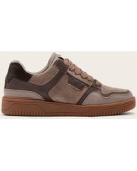 AllSaints - Leather Regan Plus Leather Low Top Trainers, /Us 8/Eu 41 - Lyst