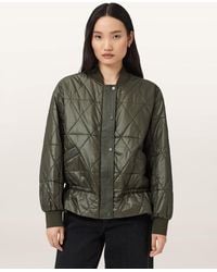 AllSaints - Alli Quilted Bomber Jacket - Lyst