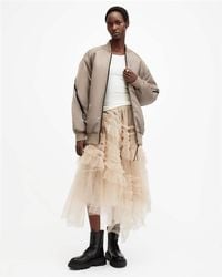 AllSaints - Hanaa Oversized Bomber Jacket - Lyst