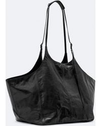 AllSaints - Siloh Oversized Leather Tote Bag - Lyst