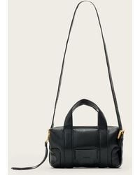 AllSaints - Ares Grain Compact Crossbody Bag - Lyst