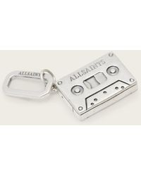 AllSaints - Cassette Sterling Pendant Charm - Lyst