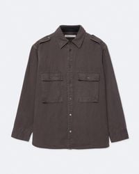 AllSaints - Hart Oversized Cotton-Linen Blend Shirt - Lyst