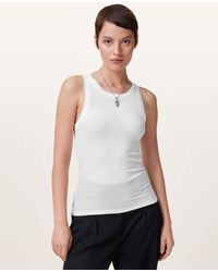AllSaints - Rina Crew Neck Sleeveless Tank Top - Lyst