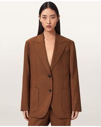 AllSaints - Beck Relaxed Fit Blazer - Lyst