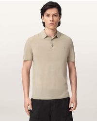 AllSaints - Mode Merino Short Sleeve Ramskull Polo Shirt - Lyst