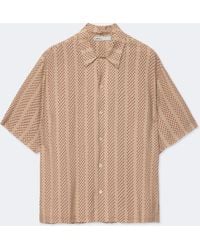 AllSaints - Quasar Oversized Viscose Polkadot Shirt - Lyst