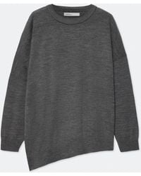 AllSaints - Martel Asymmetric Merino Wool Jumper - Lyst