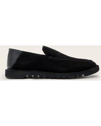 AllSaints - Slix Leather Loafers - Lyst