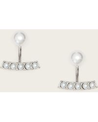 AllSaints - Nellie Pave Earrings - Lyst