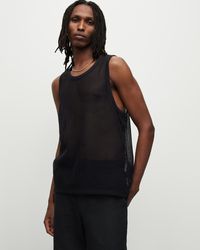 AllSaints - Anderson Mesh Relaxed Fit Tank - Lyst