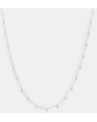 AllSaints - Ria Mini Stud Sterling Necklace - Lyst