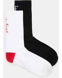 AllSaints - Unlucky Lucky Jacquard Socks 2 Pack - Lyst