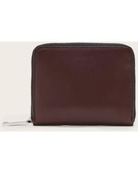 AllSaints - Lena Hex Zip Up Leather Wallet - Lyst