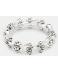 AllSaints - Biker Chain Ring - Lyst