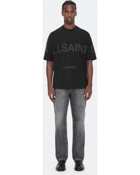 AllSaints - Biggy Oversized Logo Print T-Shirt - Lyst