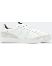 AllSaints - Sheer Contrast Leather Trainers - Lyst