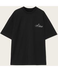 AllSaints - Skullcup Oversized Football T-Shirt - Lyst