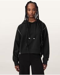 AllSaints - Ciara Oversized Zip Detail Hoodie - Lyst
