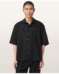 AllSaints - Circe Oversized Short Sleeve Shirt - Lyst