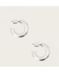 AllSaints - Maeve Medium Post Back Earrings - Lyst