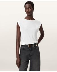 AllSaints - West Shimmer Tank Top - Lyst