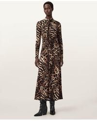 AllSaints - Mina A-Line Maxi Dress - Lyst