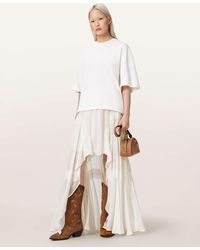 AllSaints - Dorina Voluminous Maxi Skirt - Lyst