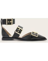 AllSaints - Sutton Leather Pointed Toe Shoes - Lyst
