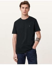 AllSaints - Brace Brushed Cotton Crew Neck T-Shirt - Lyst