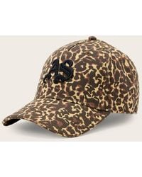 AllSaints - Casey Leopard Print Baseball Cap - Lyst