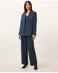 AllSaints - Averie Tencel Wide Leg Trousers - Lyst