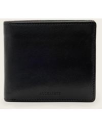 AllSaints - Delph Bi-Fold Leather Wallet - Lyst