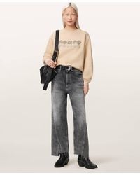 AllSaints - Peace Pippa Embellished Sweatshirt - Lyst