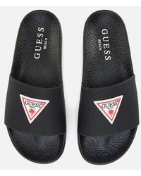 Guess Slide Sandals - Black