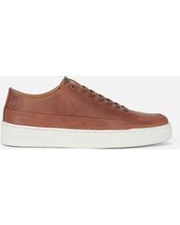 Barbour - Lago Leather Cupsole Trainers - Lyst